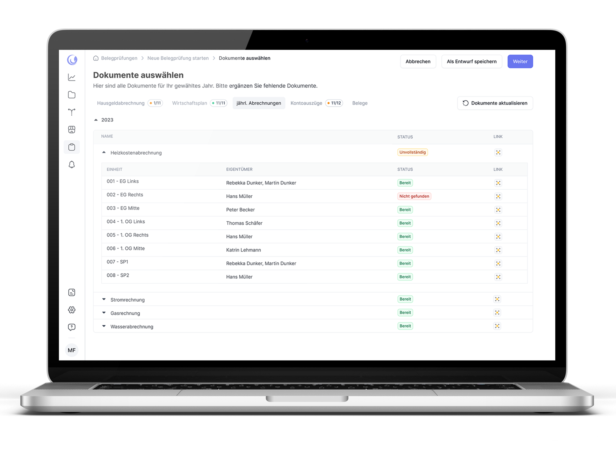 Laptop with Octo platform screnshot